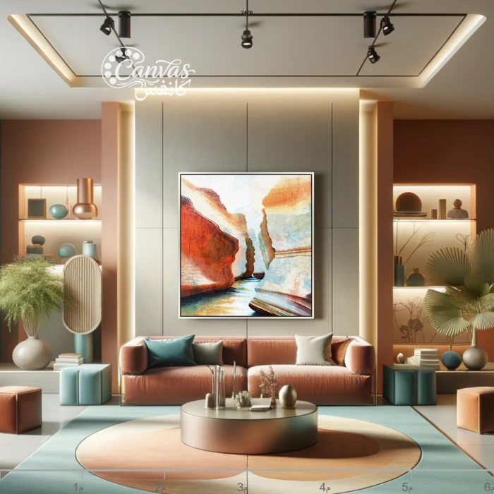 منظر طبيعي يجسد جمال الصخور والماء