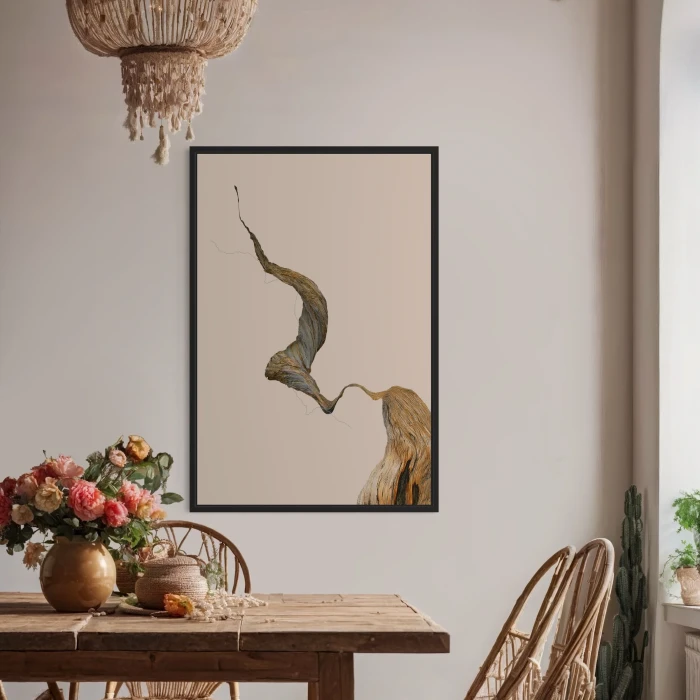 لوحة فنية تعبر عن الأشكال الطبيعية