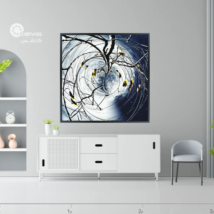 دوامة الألوان المتناغمة في الطبيعة