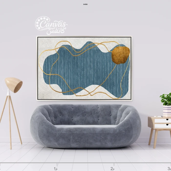 لوحة تجريدية بألوان زاهية وتصميم معاصر