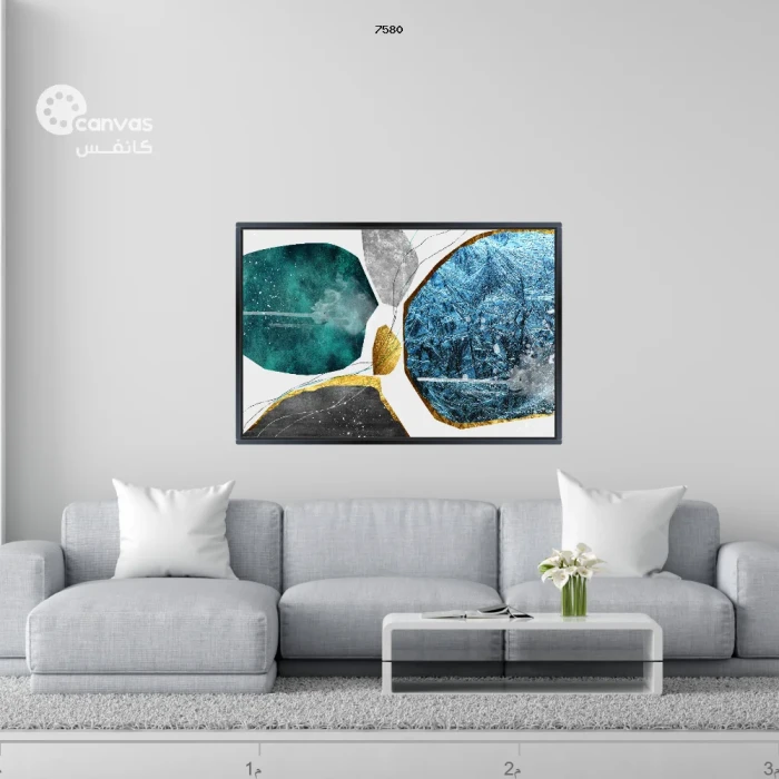 لوحة فنية تعكس جمال الطبيعة والتجريد
