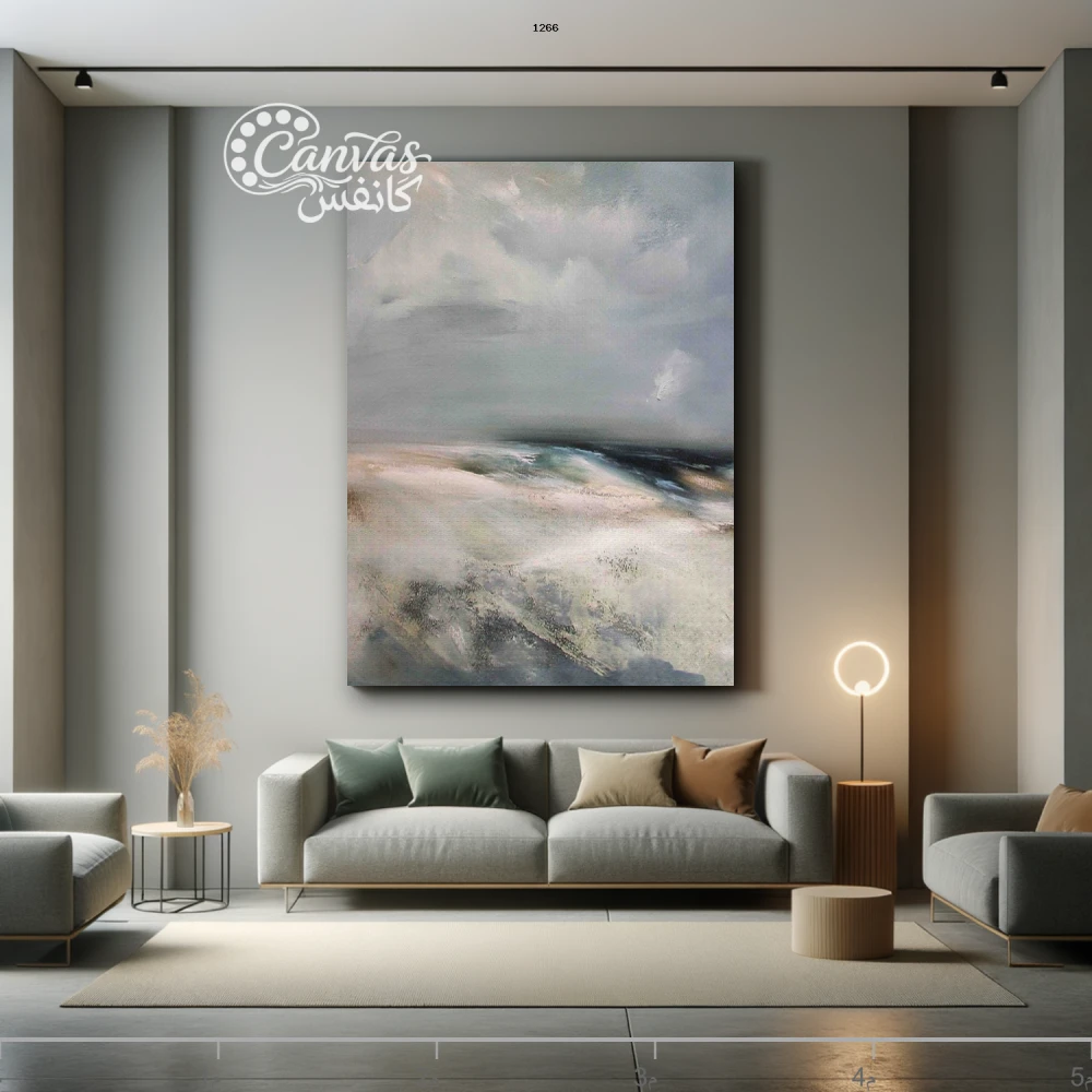 منظر طبيعي هادئ بألوان محايدة