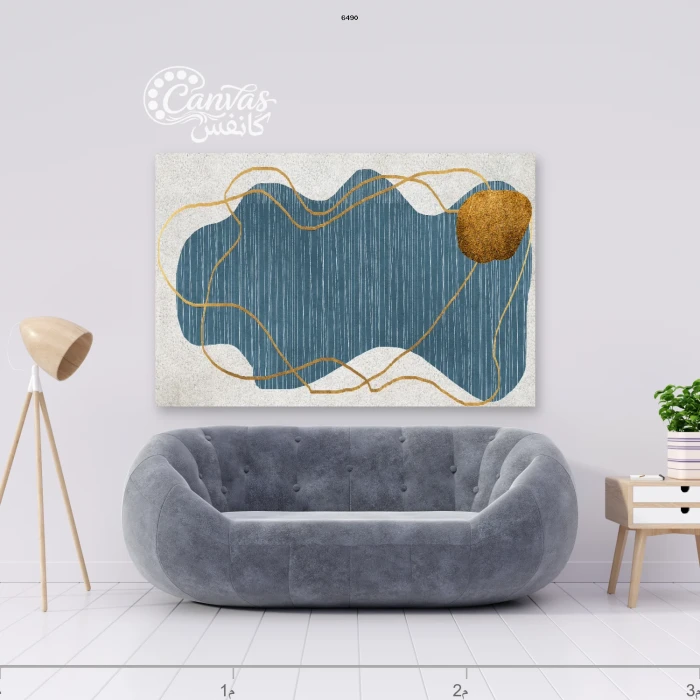 لوحة تجريدية بألوان زاهية وتصميم معاصر