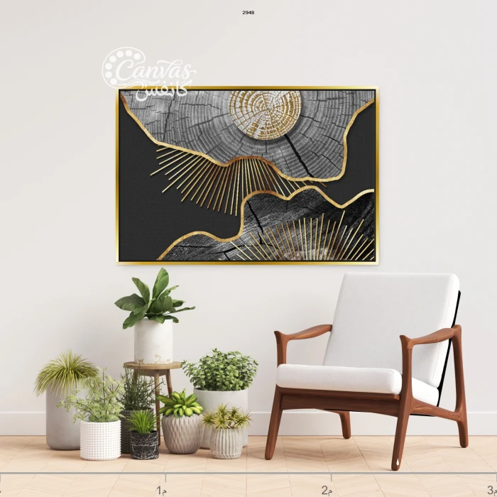 لوحة فنية حديثة بتفاصيل معمارية أنيقة