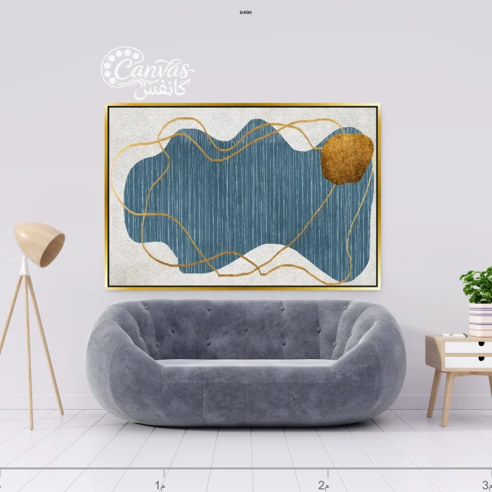 لوحة تجريدية بألوان زاهية وتصميم معاصر