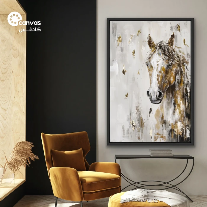 لوحة خيل تجسد القوة والجمال