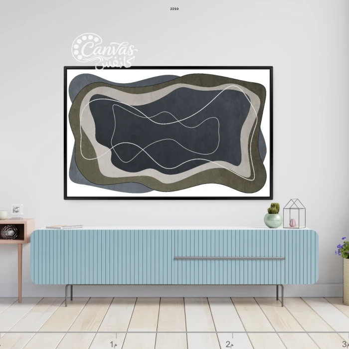 تصميم هندسي بألوان محايدة متداخلة