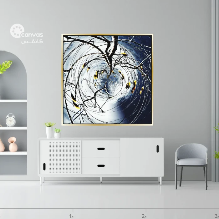 دوامة الألوان المتناغمة في الطبيعة