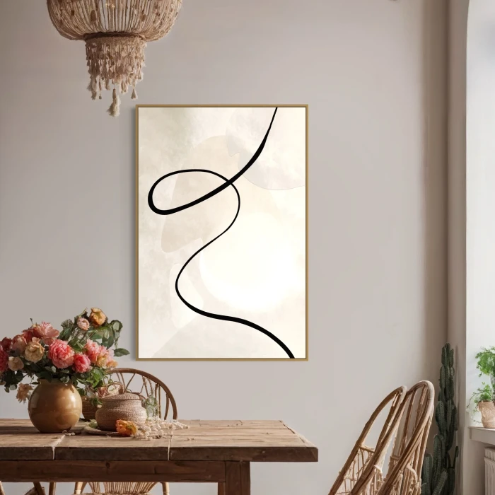 عمل فني حديث بتصميم بسيط