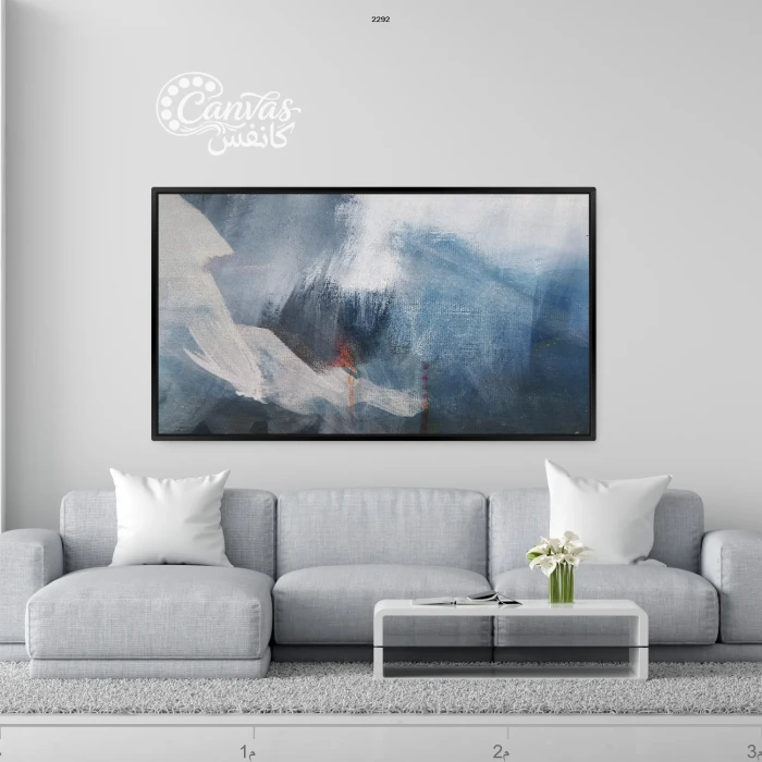 لوحة تجريدية تعكس الألوان الهادئة