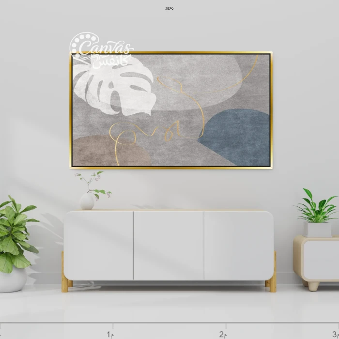 لوحة فنية معاصرة بتصميم هندسي