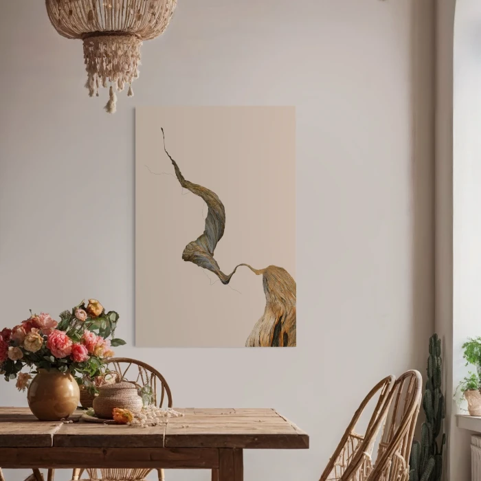 لوحة فنية تعبر عن الأشكال الطبيعية