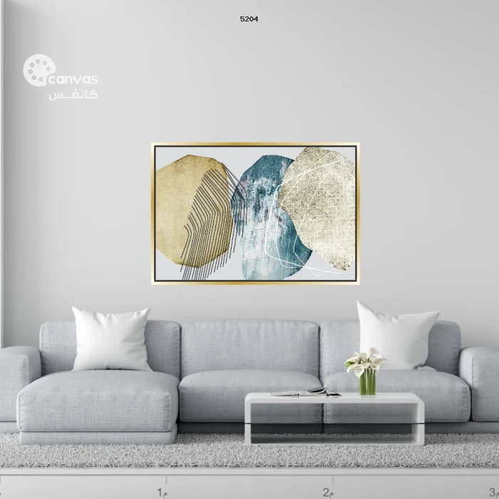 تركيبات هندسية بألوان هادئة