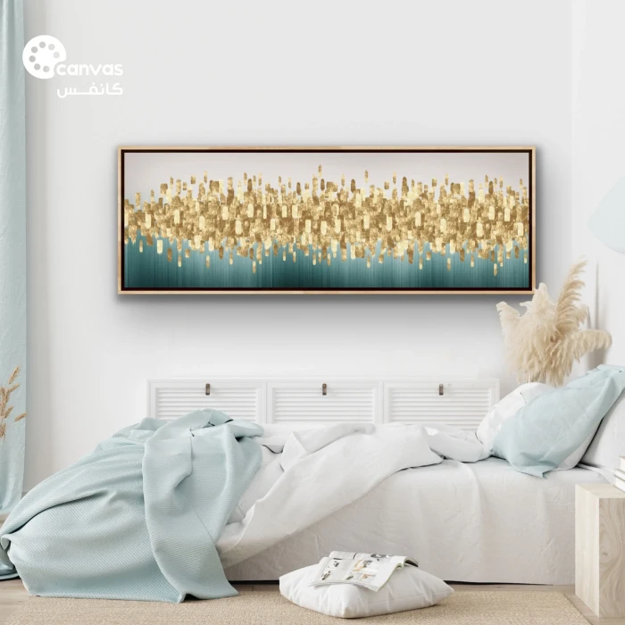 لوحة فنية عصرية بألوان متناسقة