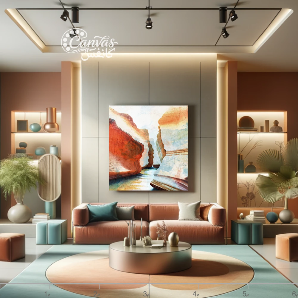 منظر طبيعي يجسد جمال الصخور والماء