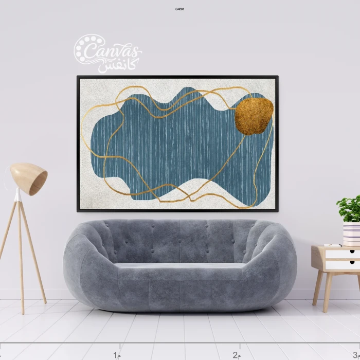 لوحة تجريدية بألوان زاهية وتصميم معاصر