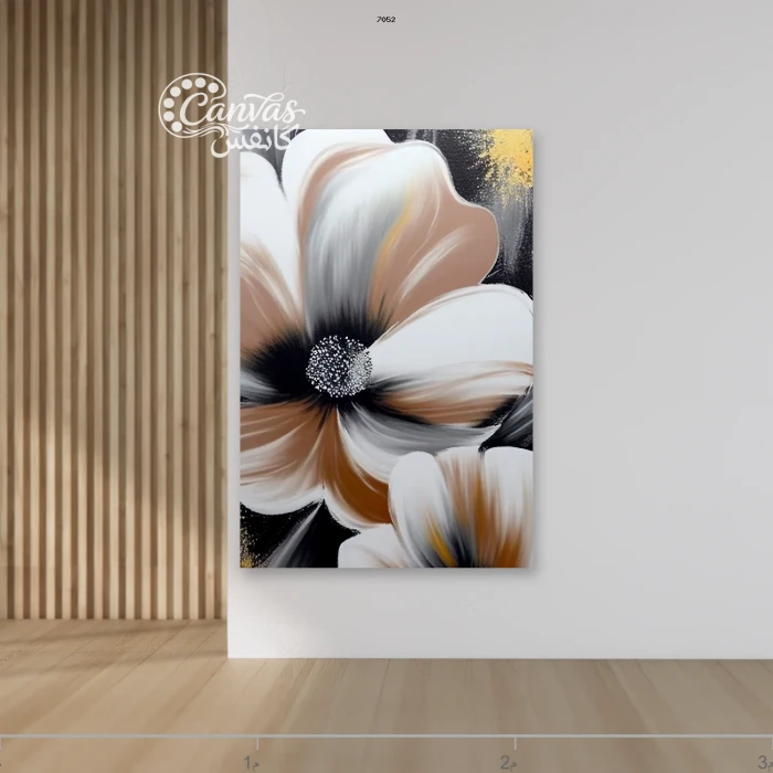 لوحة زهور بألوان دافئة وعصرية