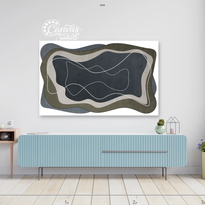 تصميم هندسي بألوان محايدة متداخلة