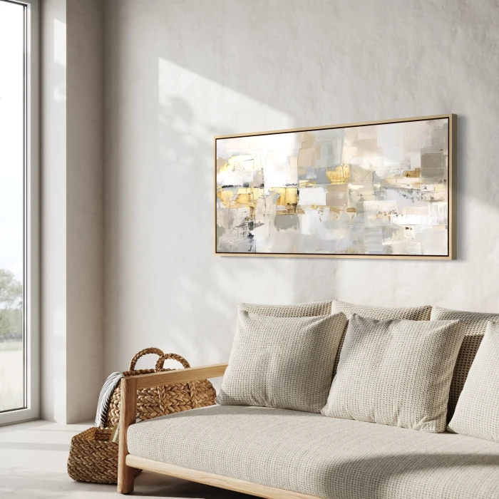 لوحة حديثة تعكس الألوان الطبيعية